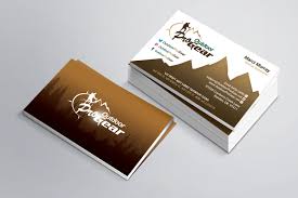 A business card represents the next step in making your small business dream a reality. Masculine Bold Sporting Good Business Card Design For Outdoor Pro Gear By Sandaruwan Design 12755845