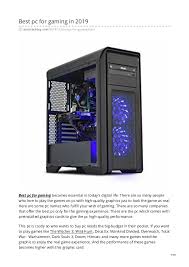 The right pc case can make or break your custom computer build. Autotechtoy Com Best Pc For Gaming In 2019