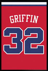 Griffin wore jersey number 32 his entire career with the los angeles. Blake Griffin Number 32 Los Angeles Clippers Jersey Art Print Mancave Wall Art Nba Memorabilia Perfect Blake Griffin Los Angeles Clippers Basketball Fans