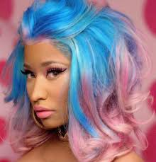 Nicki Minaj Her Cotton Candy Hair So Nice Nicki Minaj Hairstyles Cotton Candy Hair Candy Hair
