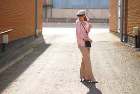 Extra tucks at the waist make for lots of flowing movement. Winser Pink Sweater And Camel Wide Leg Pants Iwillwearwhatilike Not Dressed As Lamb