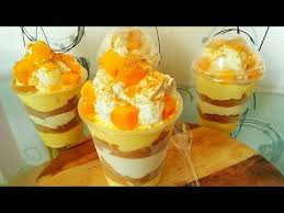 Mango Graham Ice Cream Float In A Cup Youtube Mango Graham Ice Cream Floats Mango Graham Float