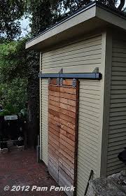 Narrow Shed With Sliding Door Pic Example Narrow Shed With Sliding Door Sliding Barn Door Shed Outdoor Sheds Shed Doors Backyard Sheds