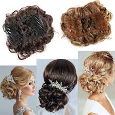 Dyed hair extensions also make the colour range even more extensive with bright. Buy Noticeme Hair Bun Extension Short Messy Curly Dish Easy Stretch Hair Combs Clip In Ponytail Extension Scrunchie Chignon Tray Ponytail Hairpieces For Women Girls 27 613 Online In Hong Kong B0915f7c3f