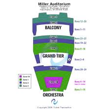 Wicked 2017 Tickets Miller Auditorium Seating Chart End
