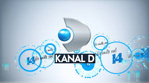 Only the blue earth section of the logo is displayed. Kanal D 14 Ani De Colectie Kanal D Romania