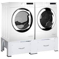Maybe you would like to learn more about one of these? Socle Double Pour Lave Linge Et Seche Linge Avec Tiroirs Blanc Cdiscount Bricolage