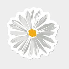 Flower Margarita Daisy Stickers By Carolsalazar Design By Humans Aesthetic Stickers Flower Aesthetic Daisy