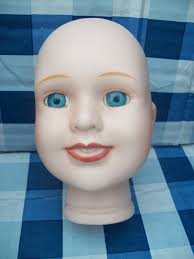 Porcelain Bisque 3 Inch Unmarked Lady Head Lot V