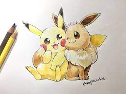 Il a de petites jambes minces avec trois petits orteils et un coussinet rose à chaque patte. Epingle Par Carolina Leon Sur Valentino Dessin Pokemon Dessin Pikachu Pokemon Evoli