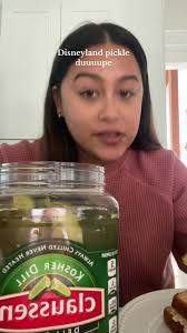 Its all about the crunch 🥒 #pickles #disneylandpickles