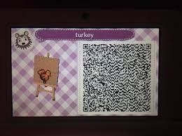 Qr Code For Thanksgiving Turkey Animal Crossing New Leaf Animal Crossing New Leaf Leaf Animals
