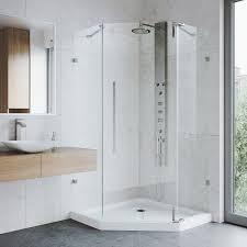 Are You A Bathtub Or A Standing Shower Person Not Sure Click On This Pin To Help You Decide Cl Neo Angle Shower Enclosures Neo Angle Shower Elegant Bathroom