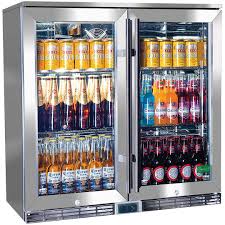 alfresco glass door bar fridge outdoor