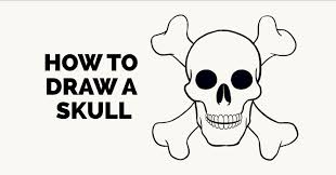 Draw skulls, how to draw skeletons description: How To Draw A Skull Step By Step Tutorial Easy Drawing Guides