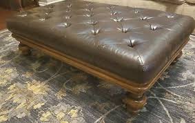 Maybe you would like to learn more about one of these? Real Leather Ottoman Coffee Table Bassett Furniture 1000 Ebay