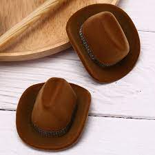 Cowboy Hat Shape Velvet Ring Funny Earrings Organizer Jewelry Stand Holder Jewelry Box For Wedding Anniversary Valentine S Day Jewelry Tools Equipments Aliexpress