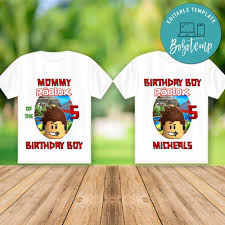 Black And White Striped Shirt Roblox Template Editable Roblox Family Shirts Digital File Instant Download Word Party Matching T Shirts Party En 2020 Roblox Invitaciones