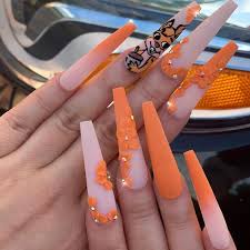 Acrylic nails are worn to increase the length of natural nails. Long Nails Acrylic Nail Art 4u