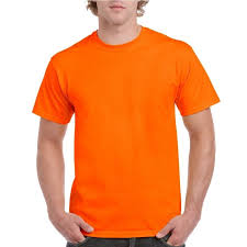 T Shirt In Fel Oranje Kleur Het Shirt Is Gemaakt Van Een 200 Grams Katoen Polyester Mix En Is Geschikt Voor Volwassenen Het S Mannen T Shirts T Shirts Tops