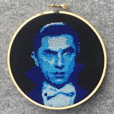 Dracula Vampire Cross-stitch Pattern
