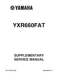 Yamaha raptor 660 wiring diagram. Manual For The 660 Yamaha Rhino 04 07 By Zach Issuu