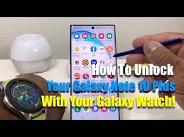 Press home button > enter pin or pattern lock code.; How To Unlock Your Galaxy Note 10 Plus With Your Galaxy Watch Youtube Galaxy Note Galaxy Note 10 Galaxy
