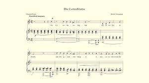 Sophie aged 10 plays the piano whilst singing in german. Die Lotosblume Accompaniment In F Major Robert Schumann Youtube