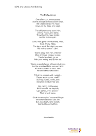 The Bully Asleep Poem And Drama Ideas Drama Ideas Bullying Asleep
