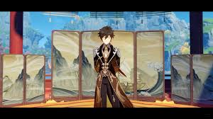 Genshin Impact - Zhongli Valentine Official Artwork 2021