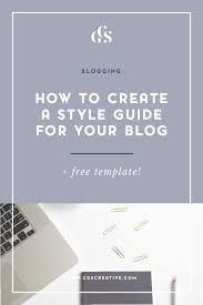 Free brand style guide template. How To Create A Style Guide For Your Blog Free Template Citygirlsearching
