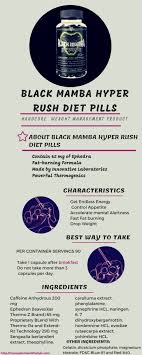 Black Mamba Diet Pills Hyperrush Fatburner Dosage