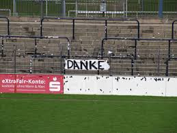 Ffc turbine potsdam women's football team. Danke Aber Wofur Galgenhumor Die Fans Des Sv Babelsberg 03 Haben Das Stadion Nach Der 1 4 Heimniederlage Gegen Stuttgart Ii Stadion Potsdam Galgenhumor