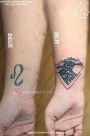 Wave Coverup Tattoo Small Cover Up Tattoo Tattoos Best Tattoo Shops