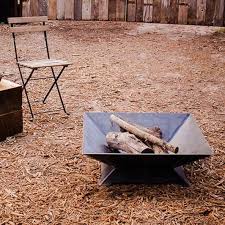 We have two drain holes in the center and as with all of our raw steel products, it will develop a deep rust brown patina over t The Zilker Fire Pit Bold Mfg Supply