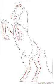 Let's start by sketching an oval shape head with its two little ears. How To Draw A Mustang Horse Step By Step Drawing Tutorials For Kids And Beginners Pferdezeichnung Pferde Zeichnen Tierzeichnung