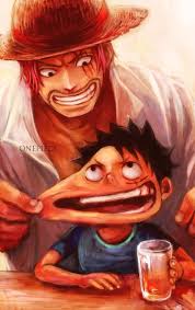 He is also one of the four yonko. Cute Shanks And Luffy One Piece Comic One Piece Manga One Piece Fanart
