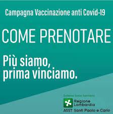 Si tratta di circa un milione e 200mila lombardi. Prenotazione Vaccino Anti Covid 19 Asst Santipaolocarlo