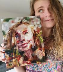 Floral self portrait no. 2. This one was a bit more complex to paint, but  still enjoyable and I love the end result! . . . #oilpaintingart  #oilpaintings #floralart #floralportrait #portraitpainting #portraitart  #surrealartwork #ukartist #obscured