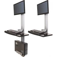 Computer Wall Station Modularly Designed For All Kinds Of Cpus Keyboards Flat Screen Can Be Used In Hospitals Fitted Furniture Door Fittings Workstation