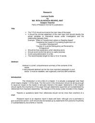 Essay example examples of research er using apa format references written in sample synthesis term. Lecture Guide In Research Imrad Format Studocu