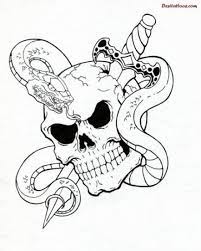 Tattoo Snake Skull Design 39 Ideas Pirate Skull Tattoos Skulls Drawing Skull And Snake Tattoo