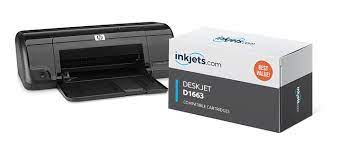 Black hp d1663 ink prints at a slightly above average speed of 20 pages per minute and color printer ink works at a respectable 16 pages per minute. Hp Deskjet D1663 Ink Cartridge Inkjets Com