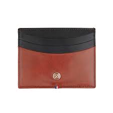 Choose your card holder according to the number of cards you will have to store. St Dupont Line D Brown Black Duotone Leather Credit Card Holder Wallet