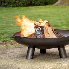 Fire pits & fire bowls; 80cm Steel Garden Fire Bowl