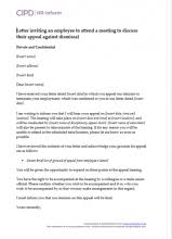 Sending an apology letter in advance of the meeting will show you are responsible and organised. Managing Discipline Cipd Hr Inform