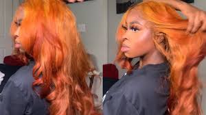 Her naturally auburn shade fades into a bright red sort of hue at the bottom. How I Got My Hair Ginger Orange Copper Auburn Ombre Hair Dye Tutorial W Kiss Colors Dye Isee Hair Youtube