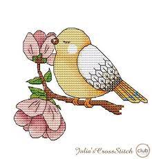 Perfect for children's bed linen or clothing. Free Cross Stitch Patterns Tagged Birds Crossstitchclub