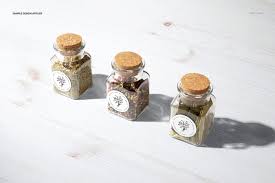 Download Spice Jar Round Labels Mockup Set On Behance