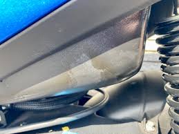 アプリリアにガソリンのシミが | 素人整備のガレージ日記